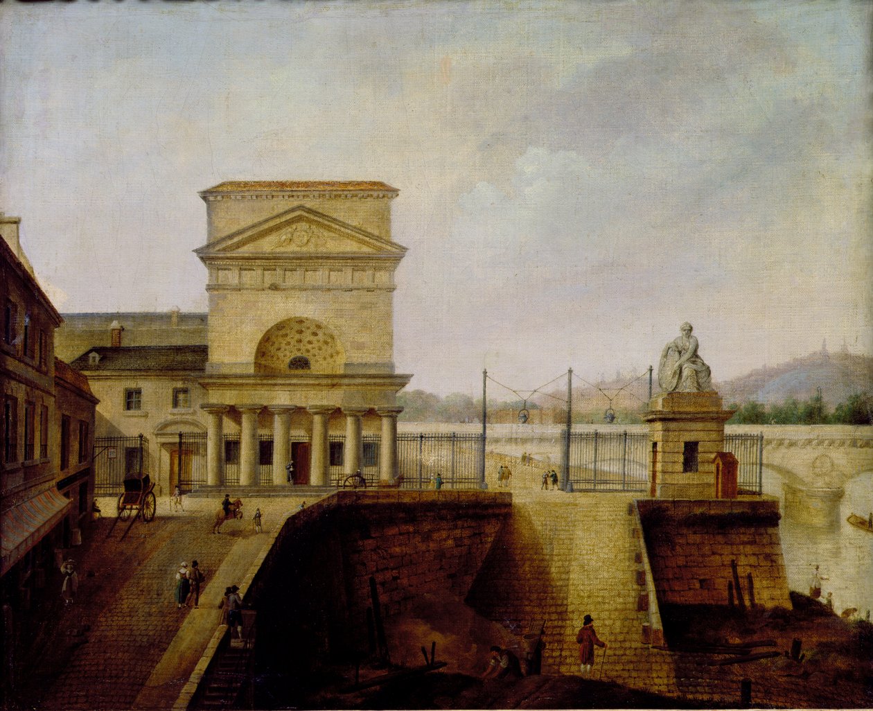 Normandiebarrieren, tæt på Iena-broen, før 1860 af French School