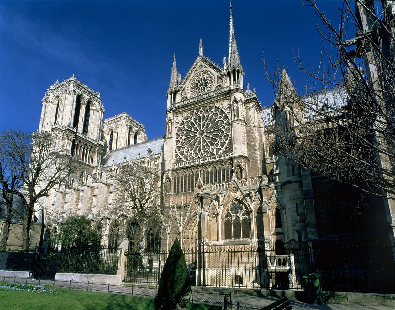 Notre Dame fra syd, 1163-1345 af French School