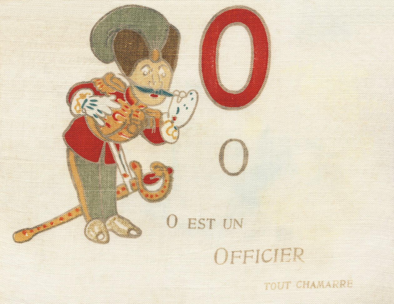 O er en kampofficer. af French School