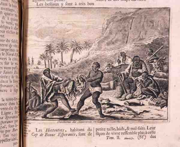 Oeconomy of the Hottentots or Caffers, fra Johann Albert Mandelso