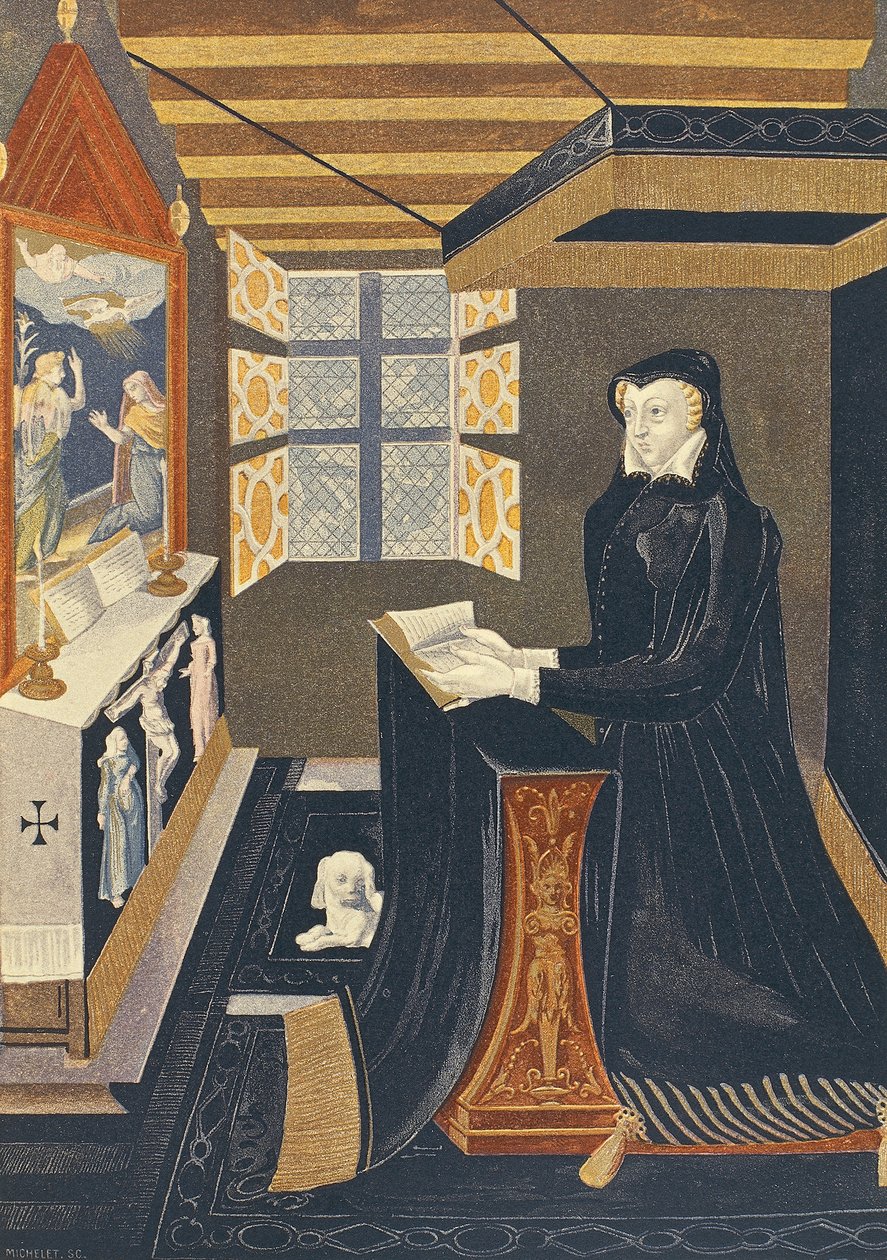Oratorium med knæler for dronning Catherine de Medici (Firenze af French School