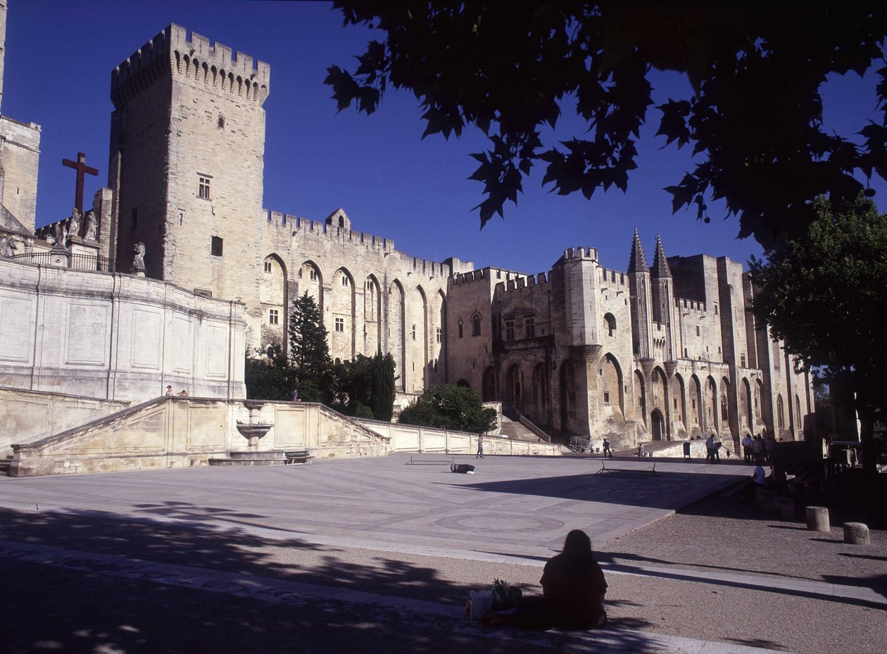 Pavepaladset i Avignon af French School