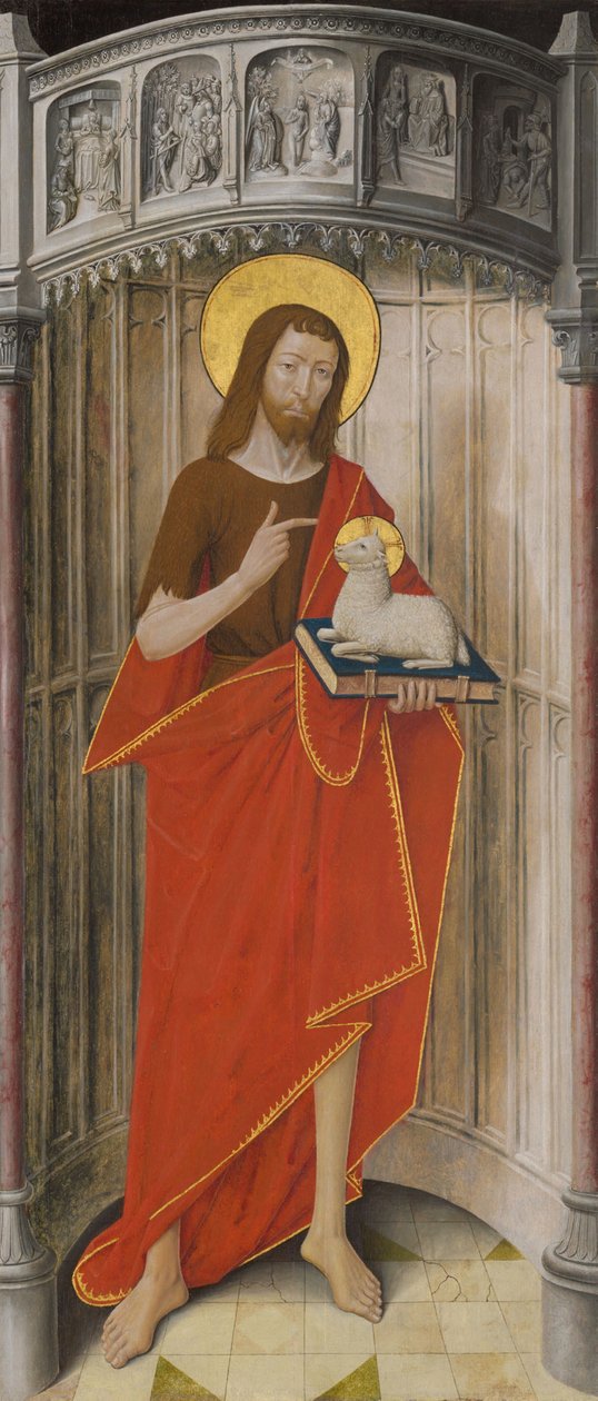 Paneler fra højalteret i charterhuset Saint-Honoré i Thuison-les-Abbeville: Sankt Johannes Døberen af French School