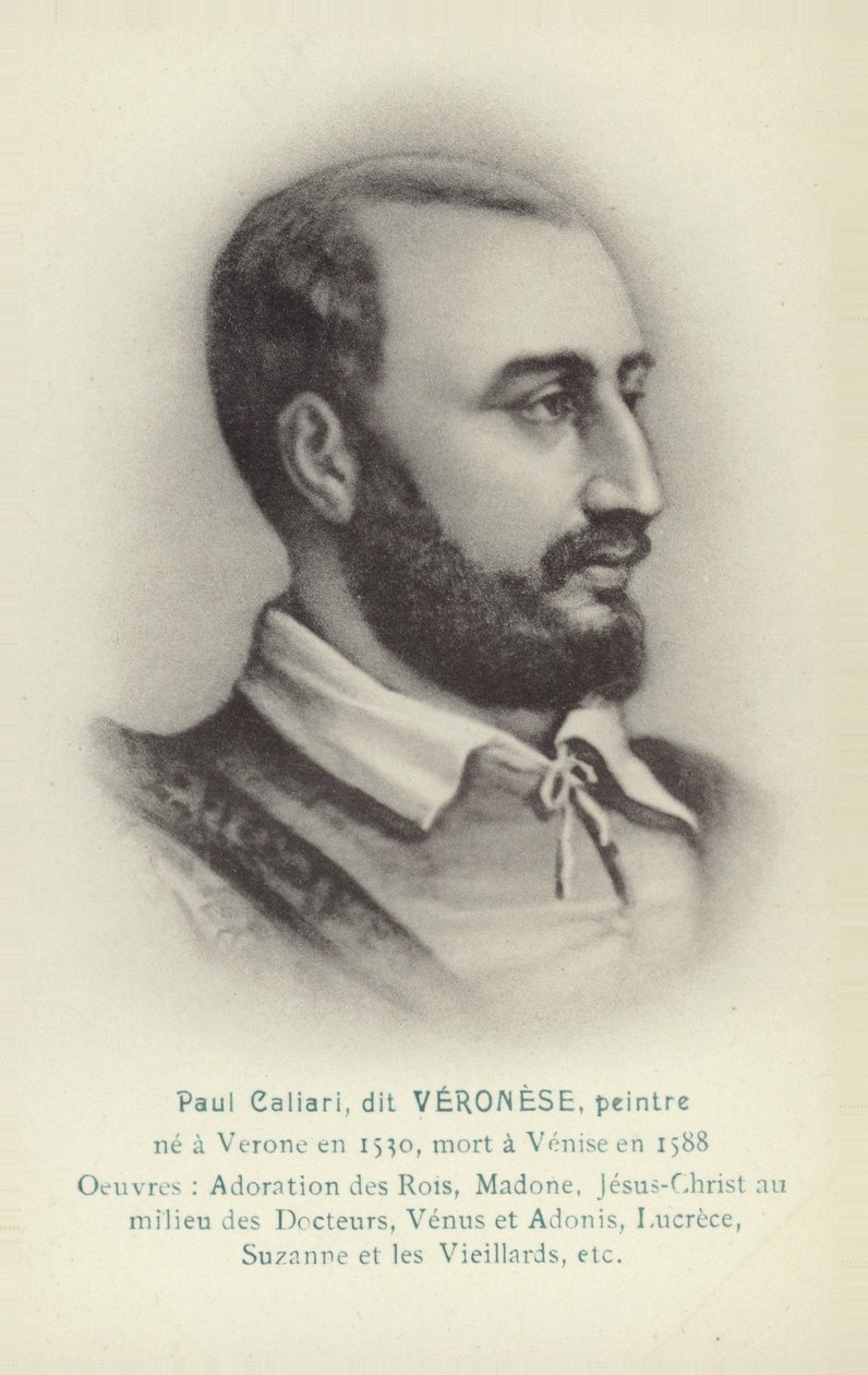 Paolo Veronese, italiensk maler (litografi) af French School