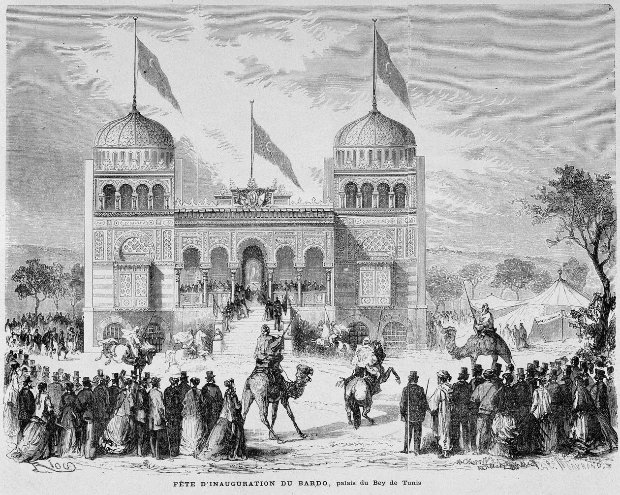 Parc du Montsouris: Palais du Bey i Tunis på verdensudstillingen i 1867. af French School