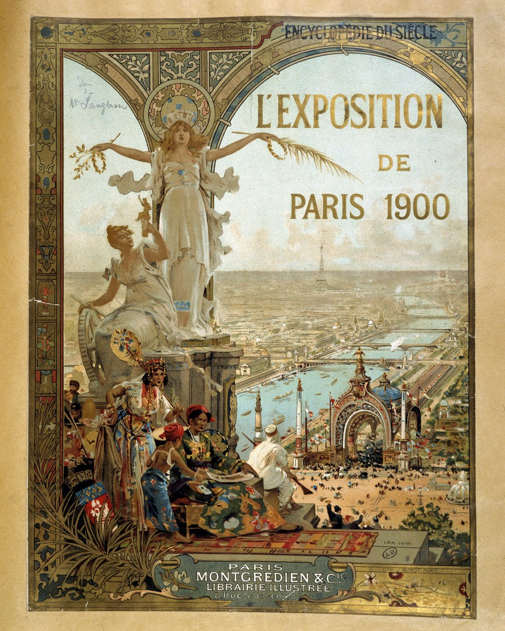 Paris-udstillingen 1900 - Reklameplakat af French School