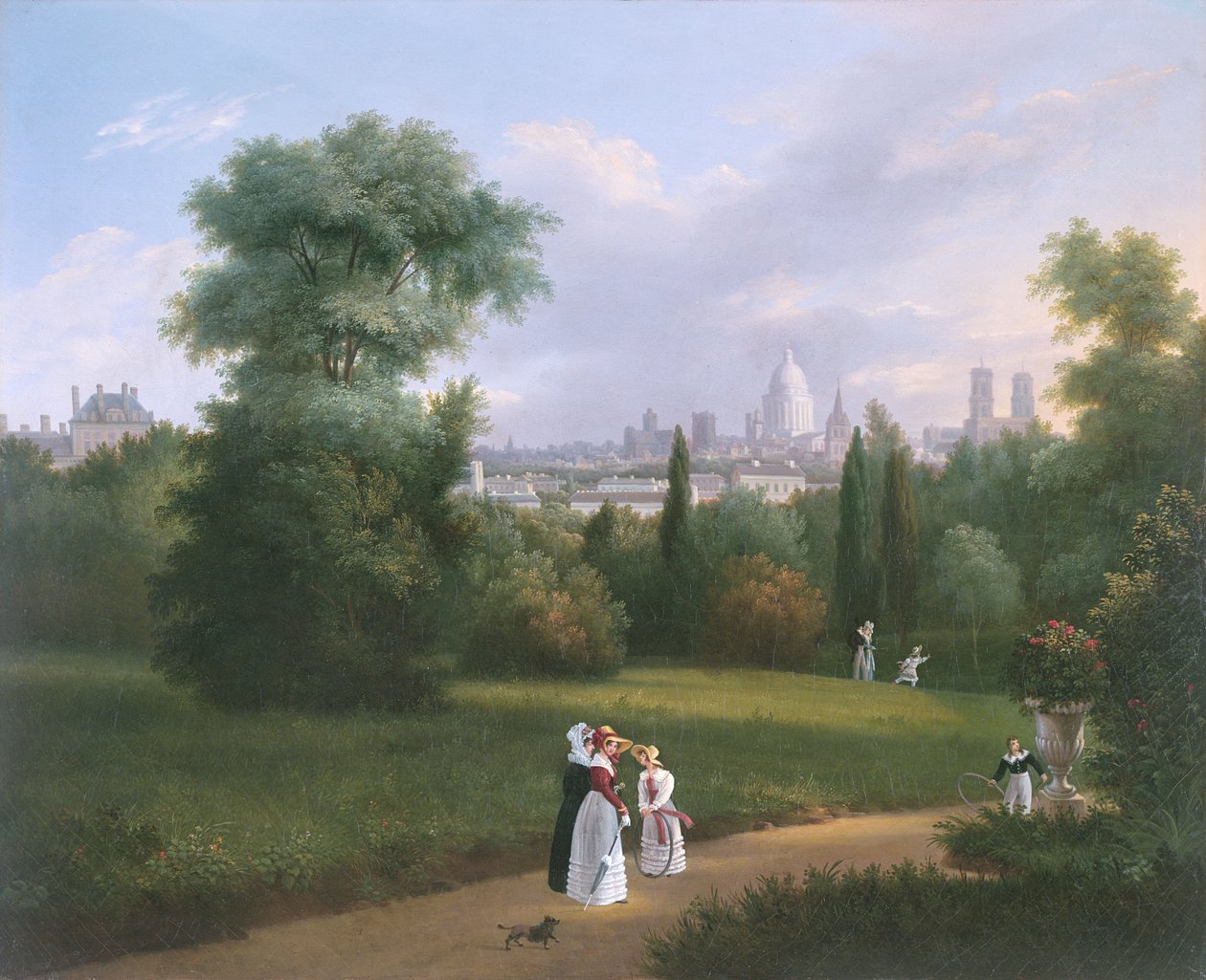 Paris fra Folie-Beaujon, ca. 1830 af French School