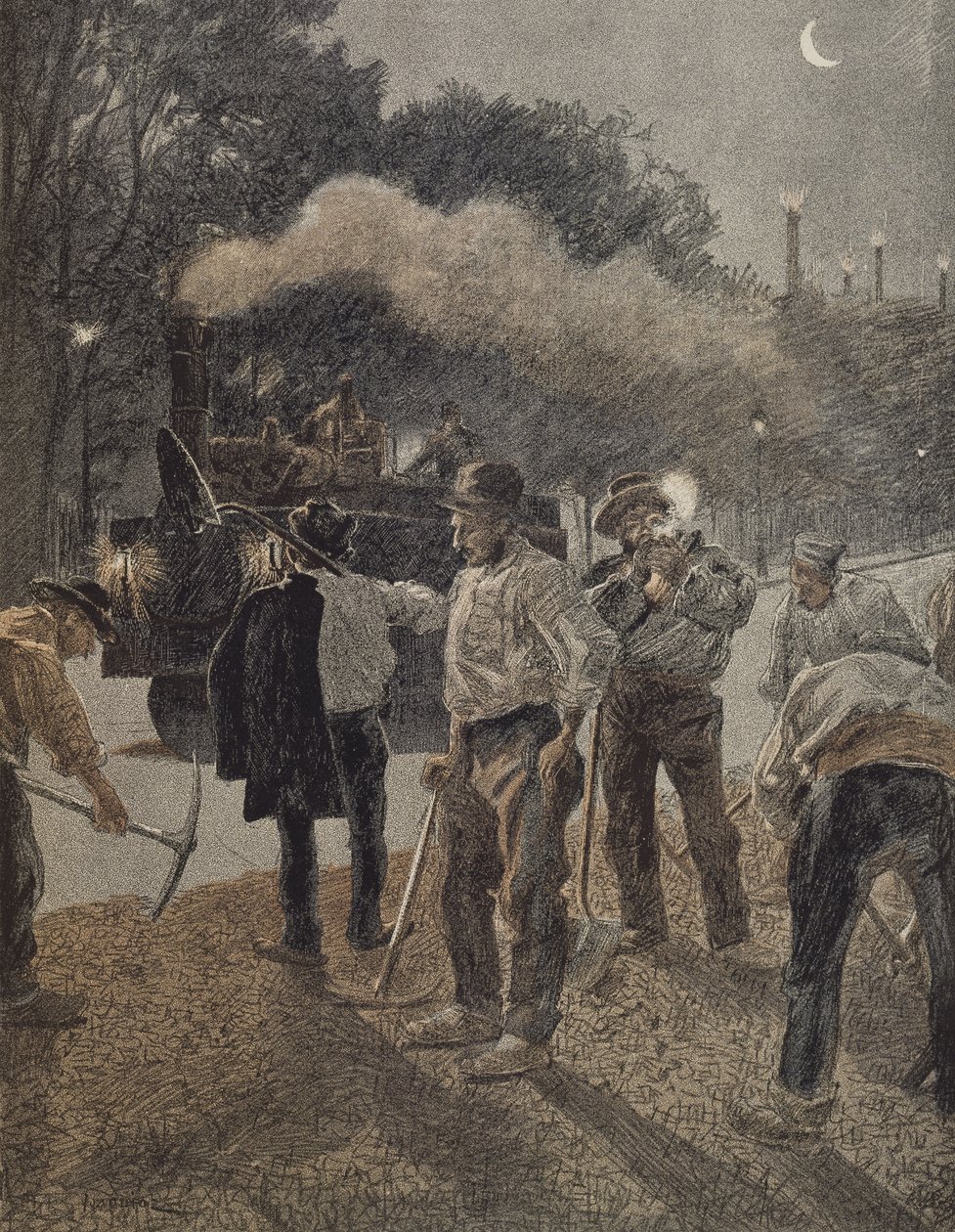 Paris, natarbejde, slutningen af 1800-tallet af French School