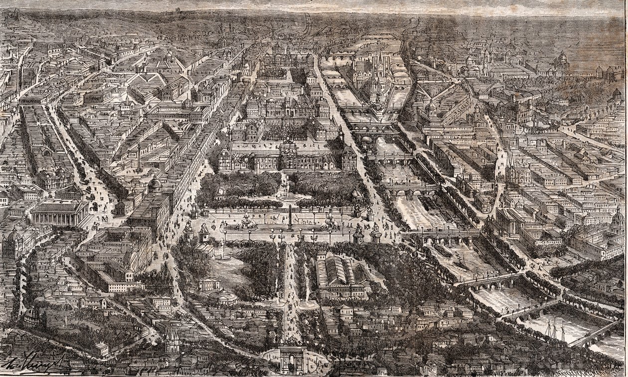 Paris set fra Triumfbuen de l