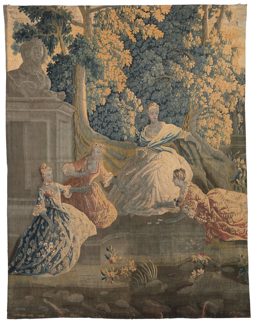 Pastoralt tapet, Aubusson eller Felletin, tredje fjerdedel af det 18. århundrede af French School