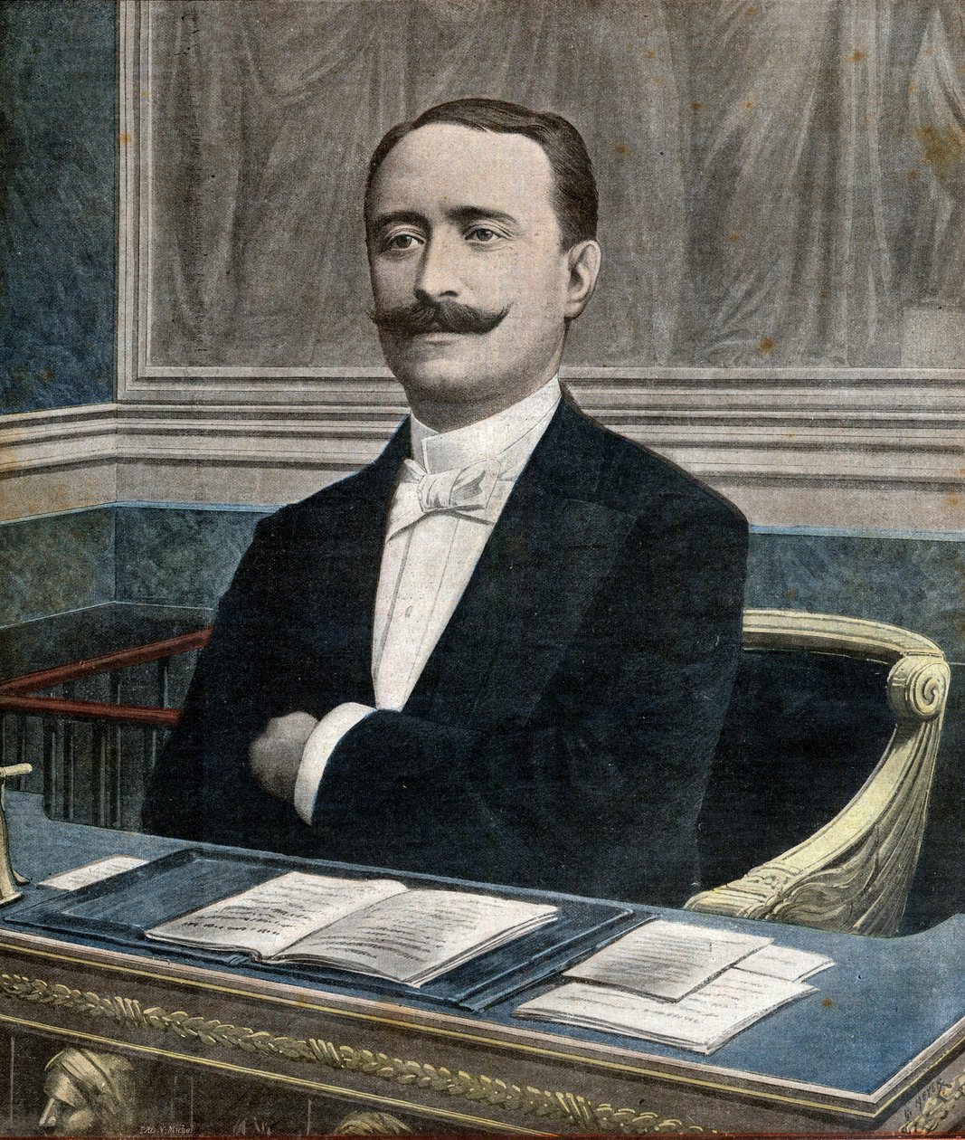 Paul Deschanel (1855-1922), ny formand for Deputeretkammeret - Forsiden af avisen ”Le Petit Journal” 26. juni af French School