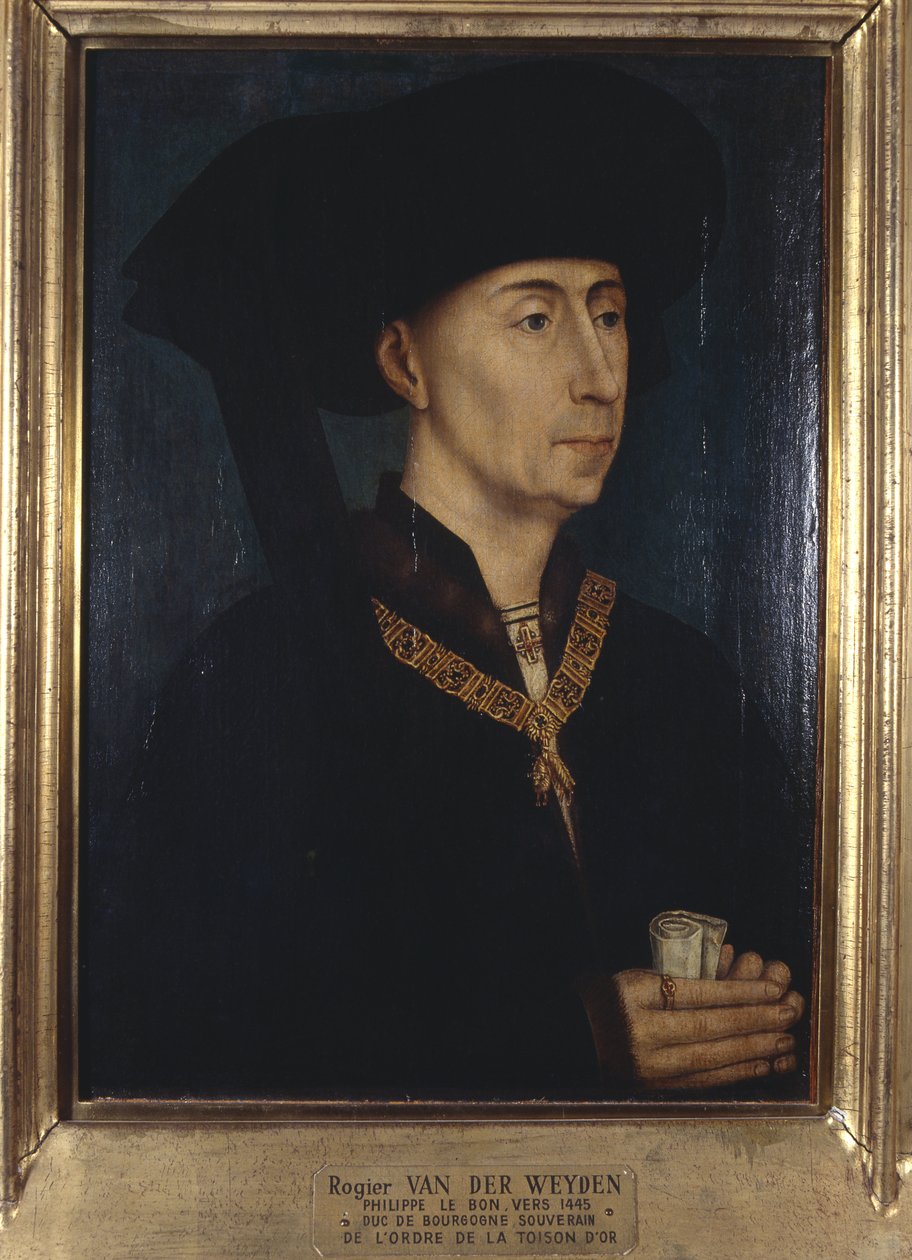 Filip III den Gode/Hertug af Burgund/Suveræn af ordenen af det gyldne skind af French School