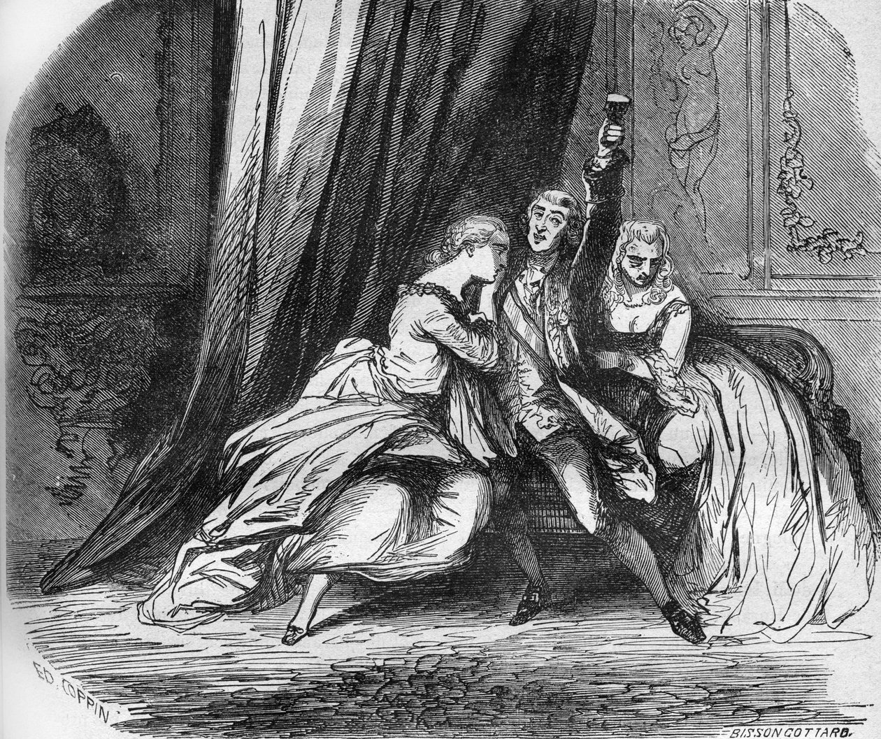 Philip II, hertug af Orleans (Regenten) (1674-1723) og hans to døtre Marie Louise Elisabeth d
