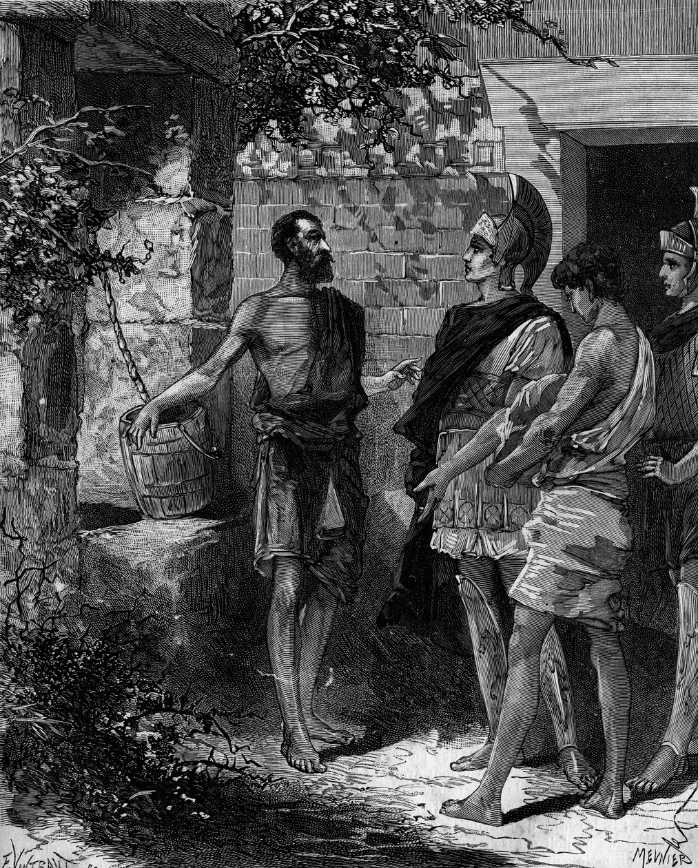 Phocion (Phokion) (402 f.Kr. - 318 f.Kr.) er en athensk strategi og taler, der modtager Alexander den Stores udsendinge efter Arbelles sejr. af French School