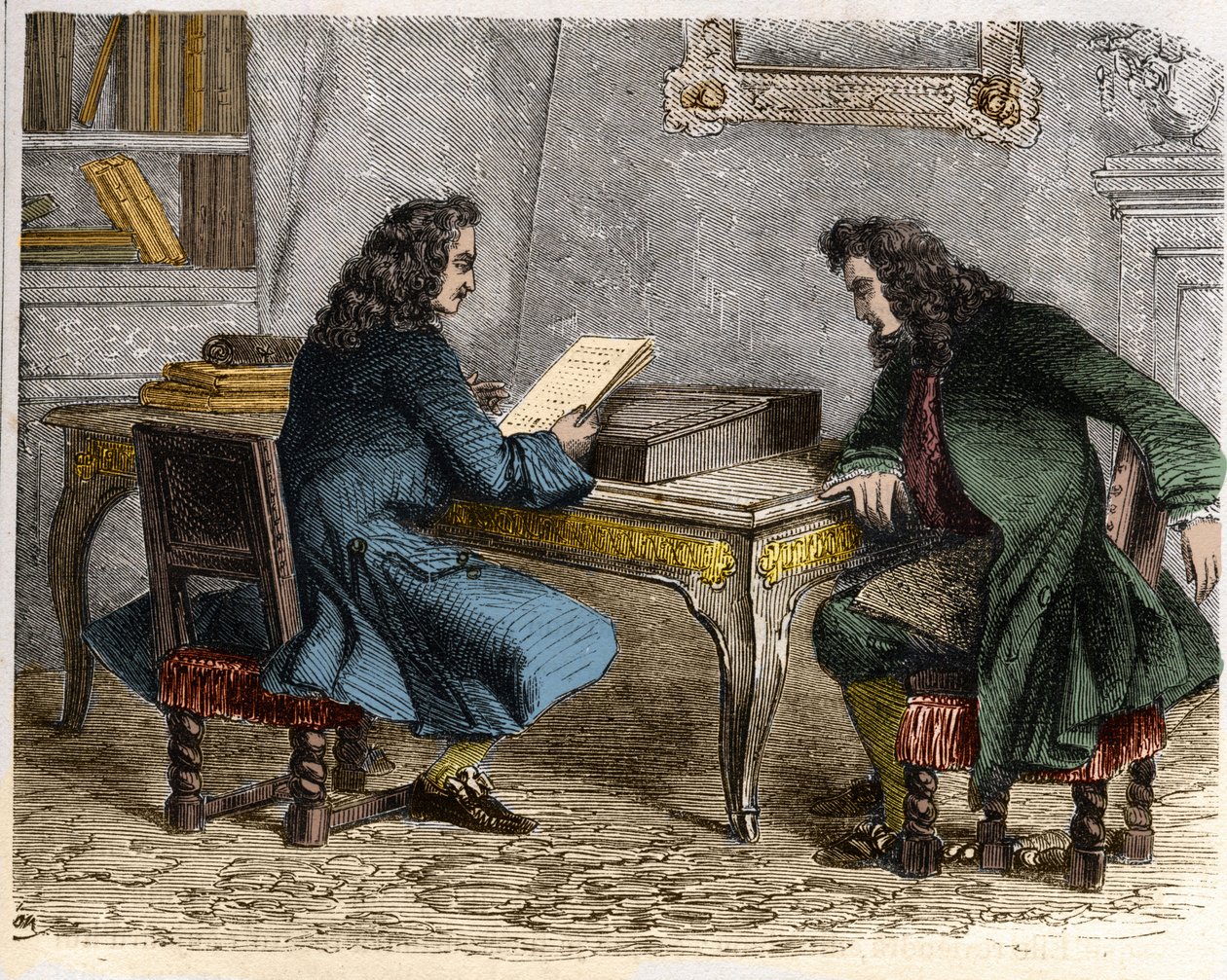 Pierre Corneille læste "Cid" for sin bror Thomas Corneille, inden han gik til Anne "Ninon" fra Enclos (eller Ninon de Lenclos eller Ninon de Lanclos af French School
