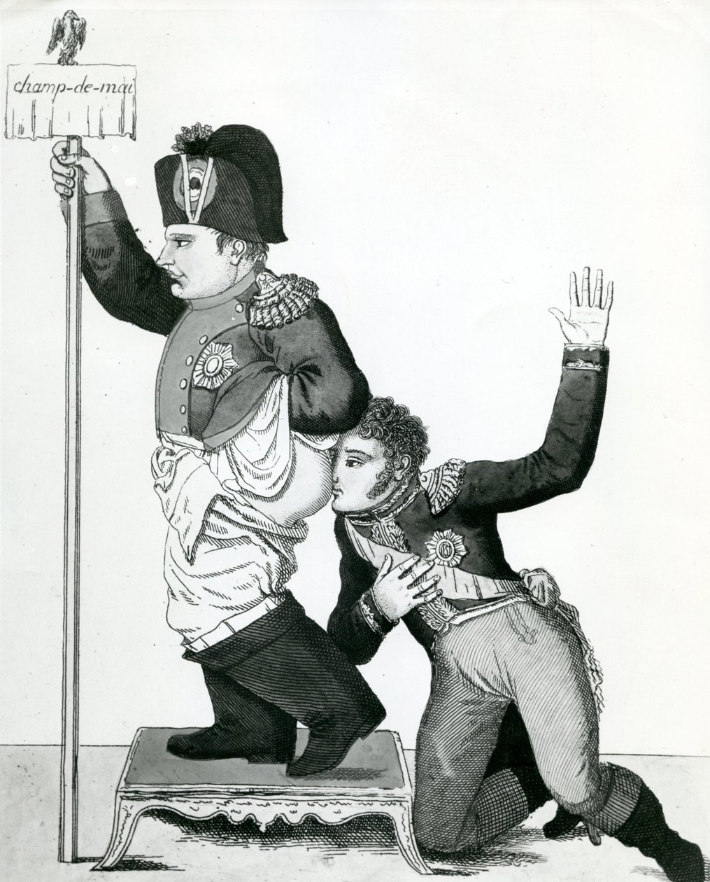 Pinching of the Nose - Neys Declaration, I Swear It Smells of Violet, 1815 af French School