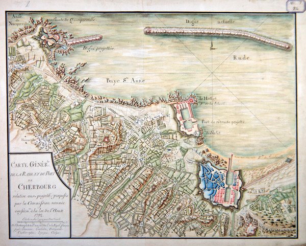 Plan for udvikling af havnen og havnen i Cherbourg af French School