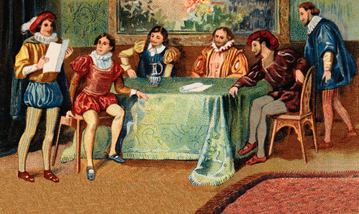 Plejader hos Ronsard. Digterne Joachim du Bellay (1522-1560), Jean Antoine de Baif (1532-1589), Jean Dorat (Auratus af hans rigtige navn Jean Dinemandi af French School
