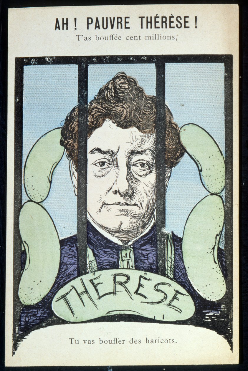 Stakkels Therese, du har sluppet en million, du er ved at sluge bønner, ca. 1903 af French School