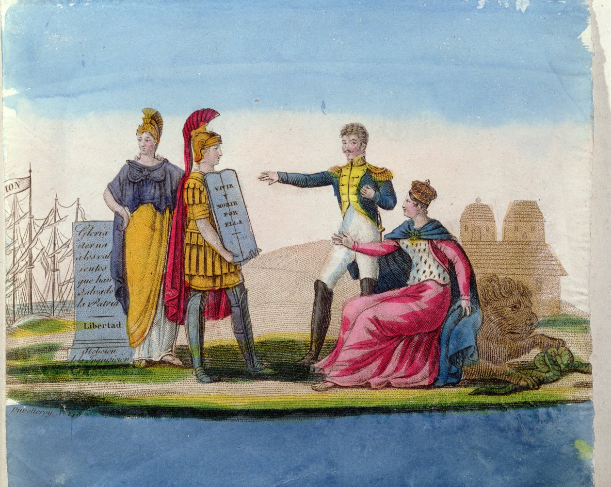 Populære billeder til pris af Bolivar, ca. 1820-30 (farvegravering) af French School
