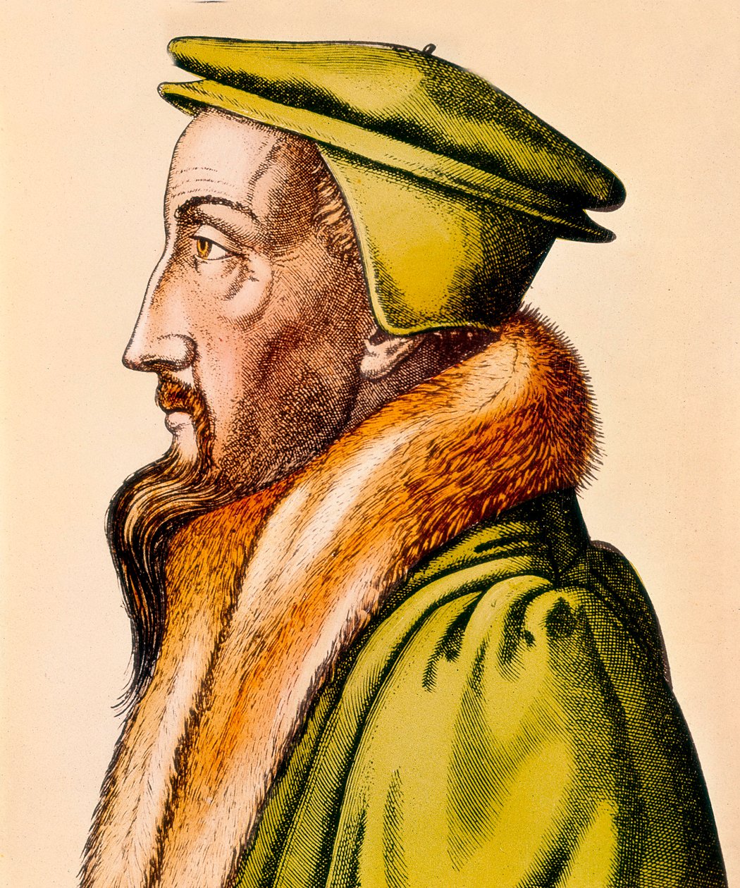 Portræt af John Calvin af French School