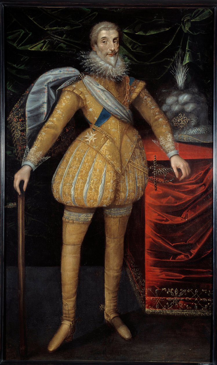 Portræt i foden af Jean Louis de Nogaret af Valletta (1554-1642) hertug af Epernon. Maleri af den franske skole af French School