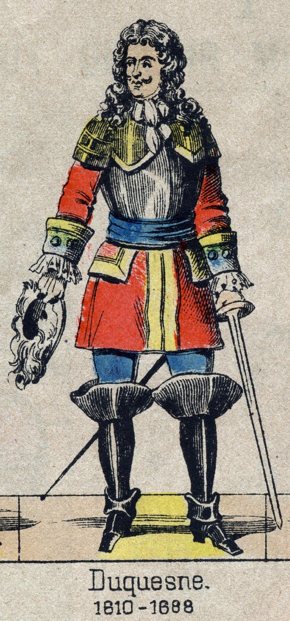 Portræt af Abraham, Marquis Duquesne (1610 - 1688), fransk Marin. Billede af Epinal fra slutningen af det 19. århundrede. af French School