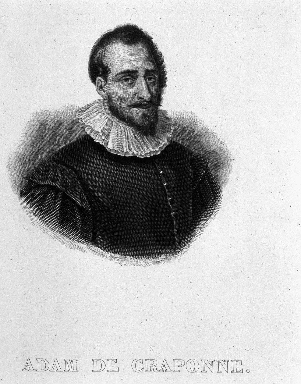 Portræt af Adam de Craponne, fransk ingeniør (1527 - 1576) af French School
