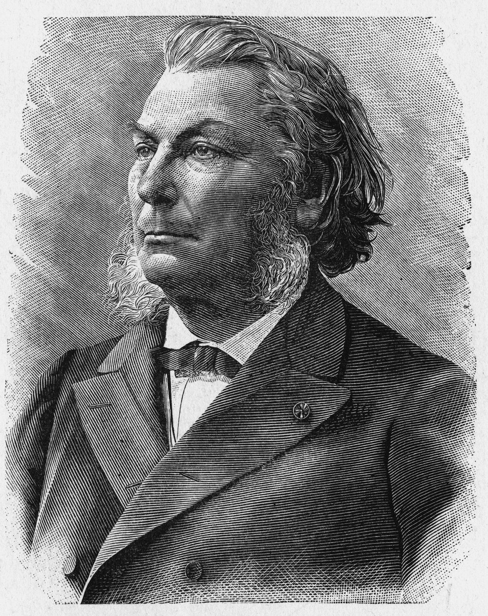 Portræt af admiral Mouchez (1821 - 1892) - i "" Album of Science; berømte lærde; Store opdagelser””” 1896. af French School