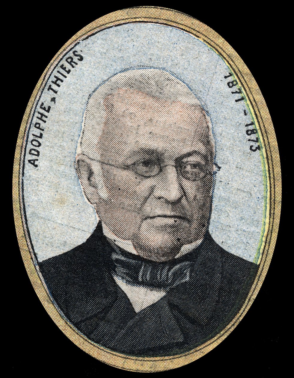 Portræt af Adolphe Thiers (1797-1877), præsident for den franske republik. af French School
