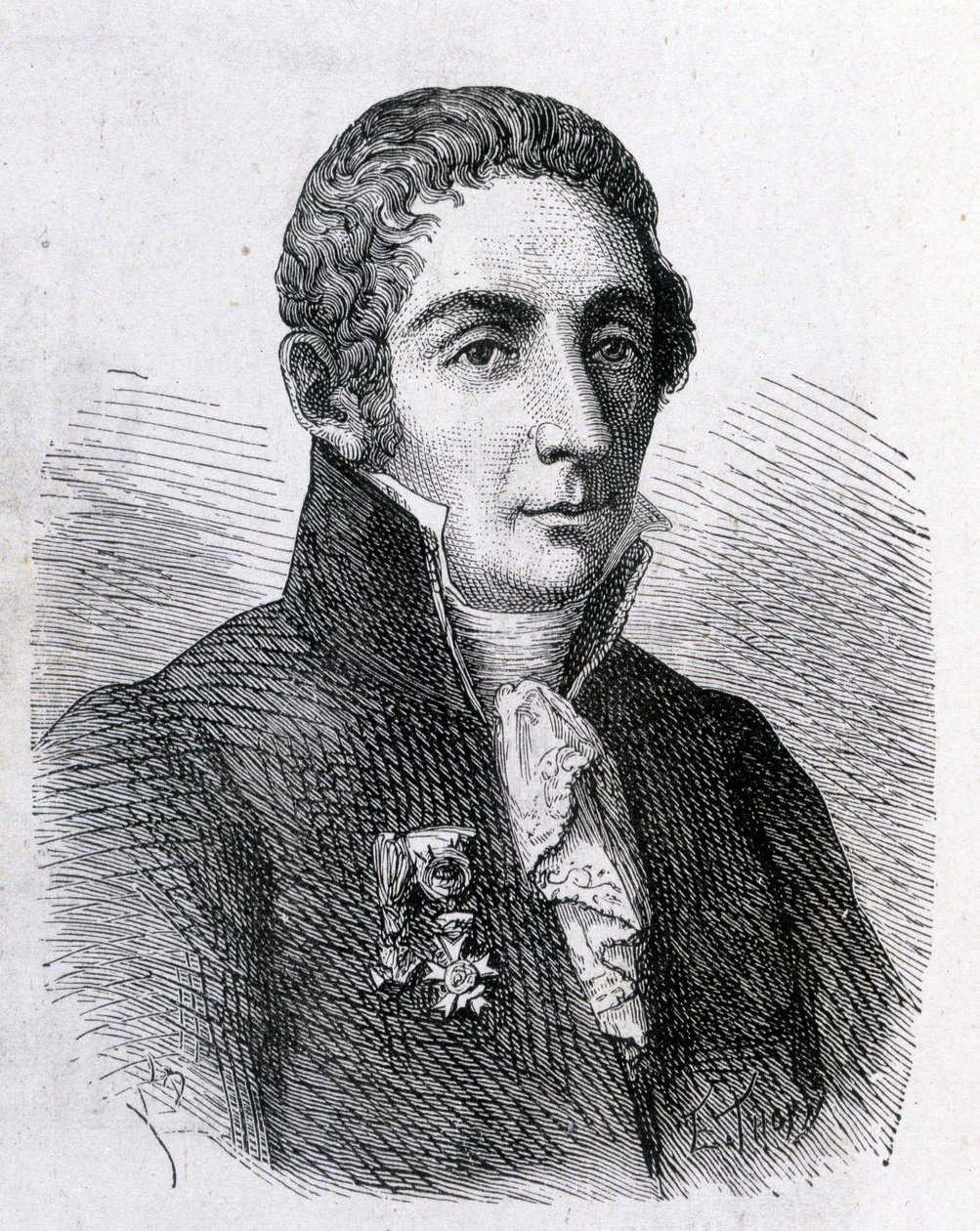 Portræt af Alessandro (Alexandre) Volta (1745 - 1827) - i "" Album of Science; berømte lærde; Store opdagelser””” 1896. af French School