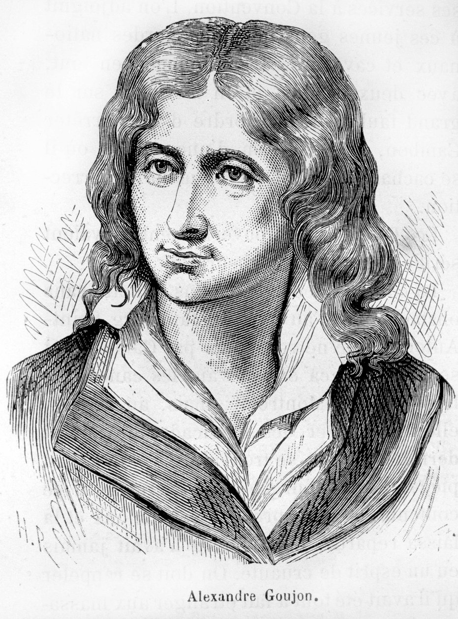 Portræt af Alexandre Goujon (1766-1795), skuespiller fra den franske revolution - i "" L