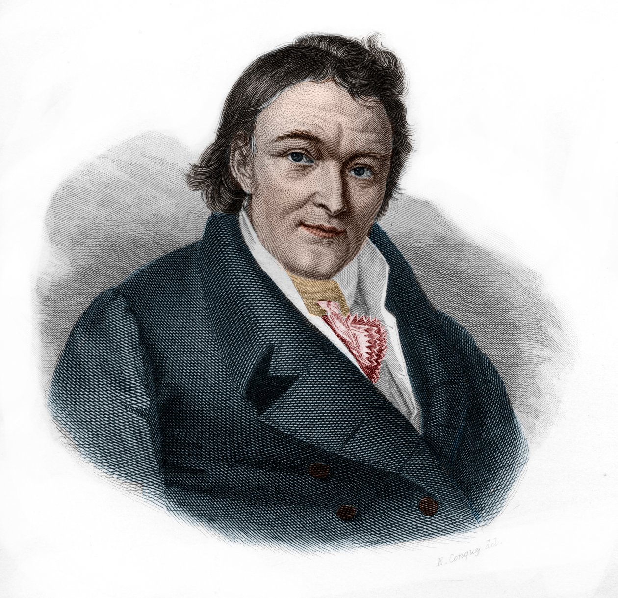 Portræt af Aloys Senefelder (1771-1834) tysk skuespiller og dramatiker. af French School