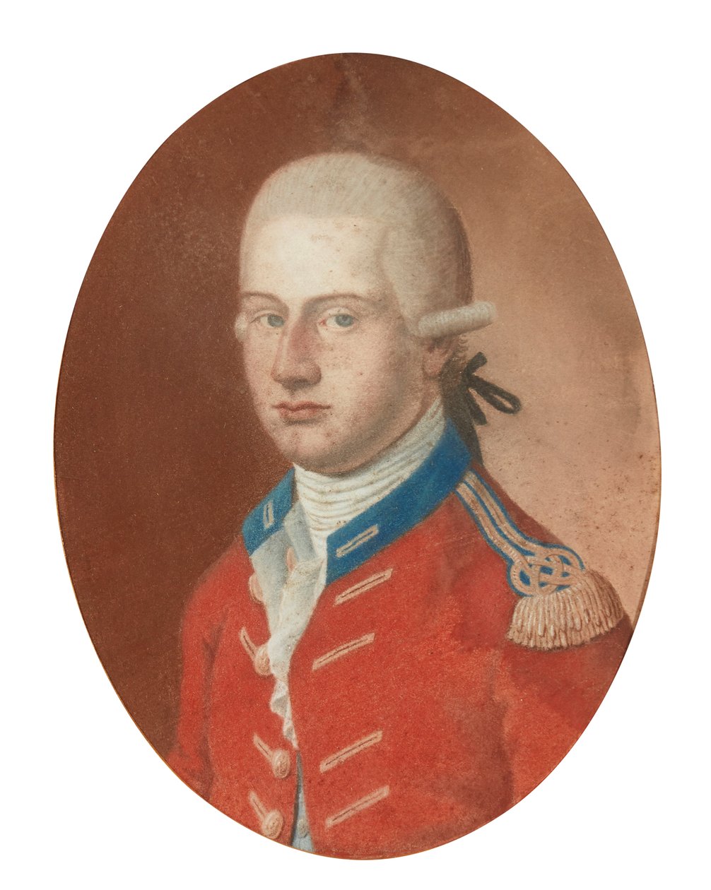 Portræt af en officer (pastel) af French School