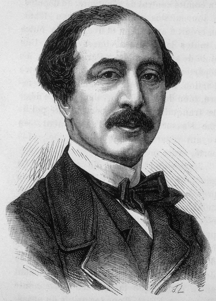 Portræt af Anatole Prevost Paradol, fransk journalist og politiker (1829 -1870). af French School