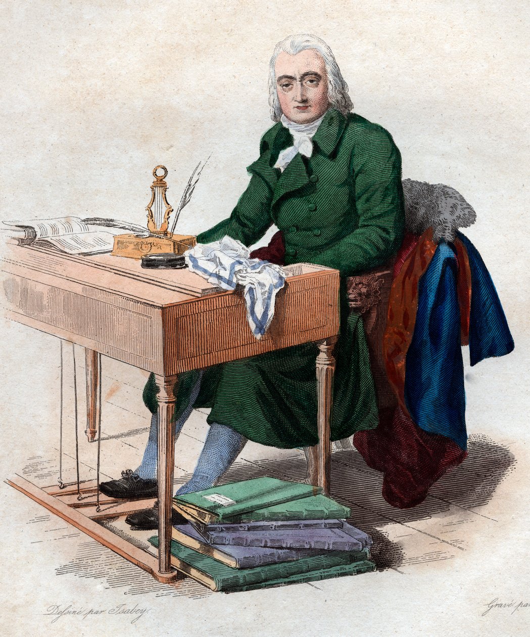 Portræt af Andre Ernest Modeste Gretry (1741-1813), fransk komponist. af French School