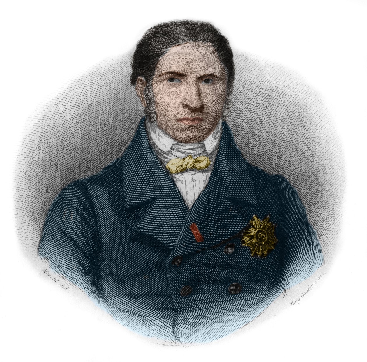 Portræt af Andre Marie Jean Jacques (Jean-Jacques) Dupin (1783-1865) (kaldet Dupin den Ældre (Dupin aine), fransk advokat og politiker. Privat samling. af French School