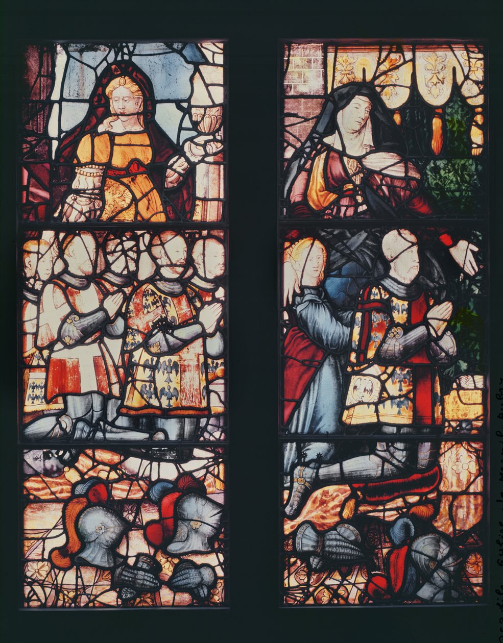 Portræt af Anne de Montmorency (1493-1567) og hans børn, ca. 1555-60 af French School