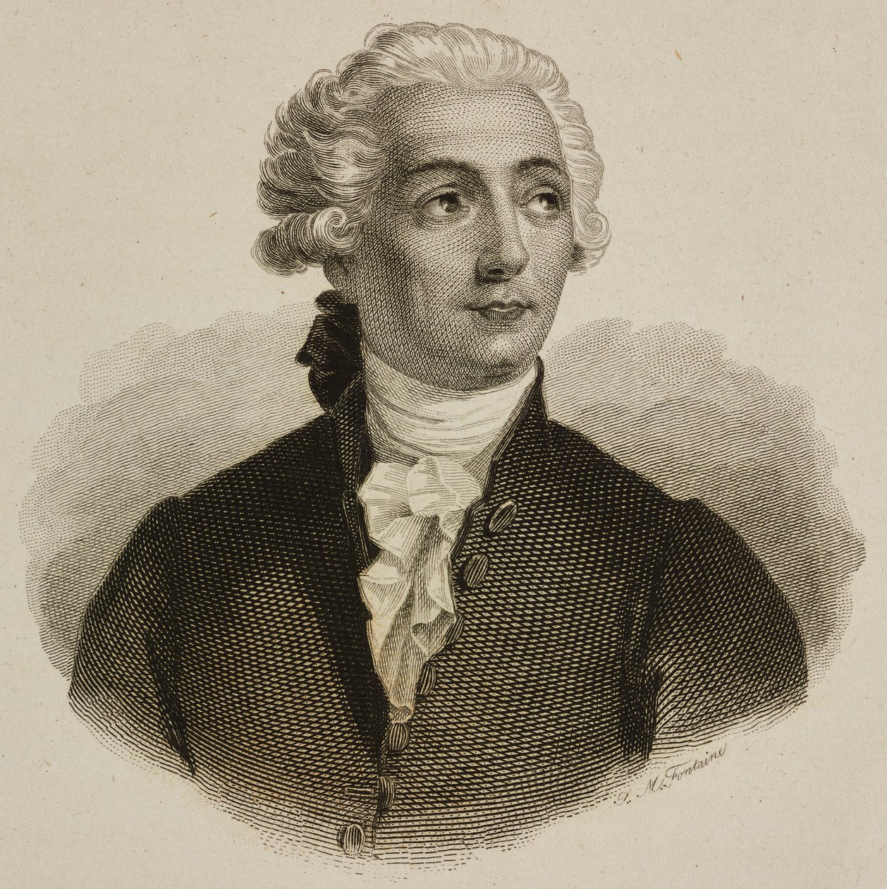 Portræt af Antoine-Laurent Lavoisier (Paris af French School