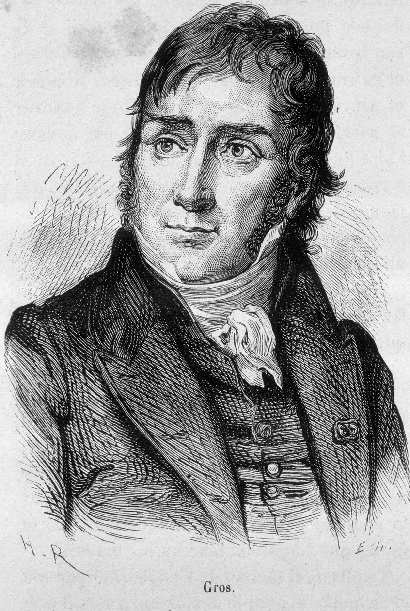 Portræt af Antoine Jean Gros (1771 - 1835), elev af David og derefter officiel maler af Napoleon - i "" L