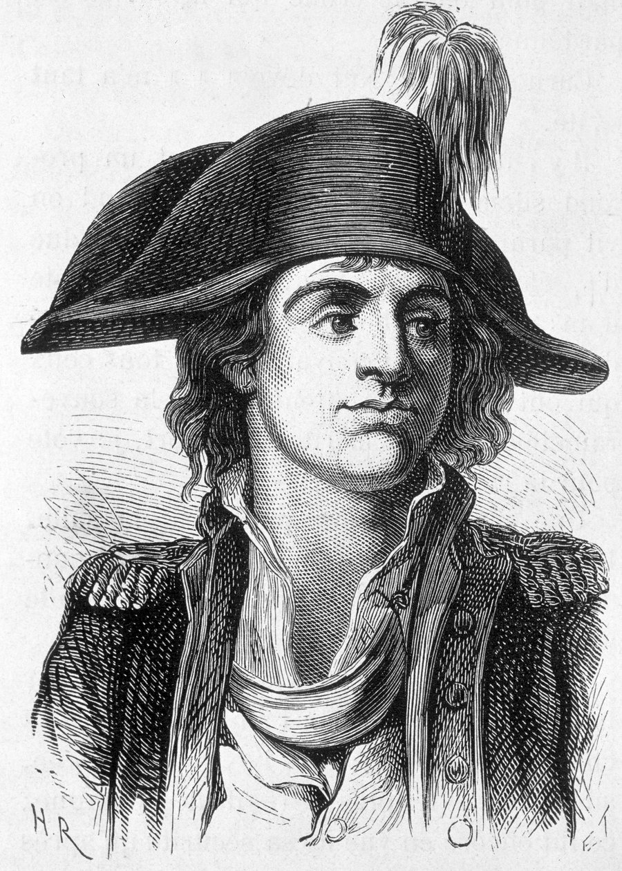 Portræt af Antoine Joseph Santerre (1752-1809), fransk politiker - i "" L