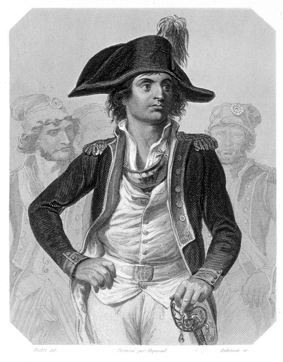 Portræt af Antoine Joseph Santerre (1752-1809), fransk politiker. I "The history of the Girondins"" af Lamartine af French School