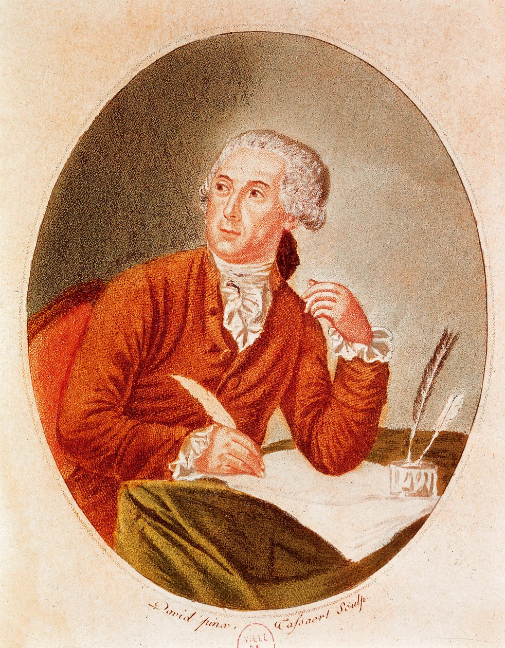 Portræt af Antoine Laurent Lavoisier (1743-1794) af French School