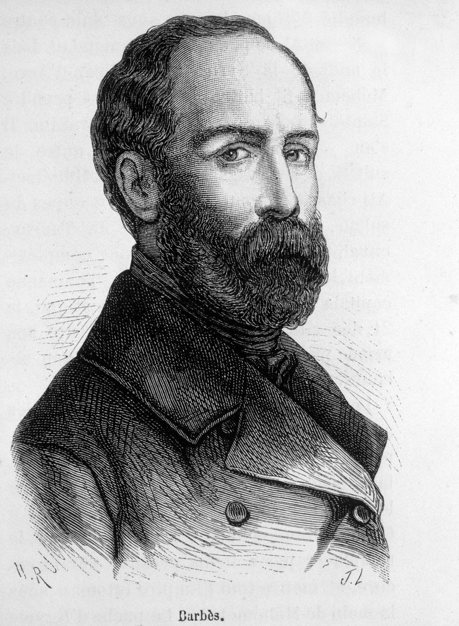 Portræt af Armand Barbes, fransk revolutionær (1809-1870). af French School