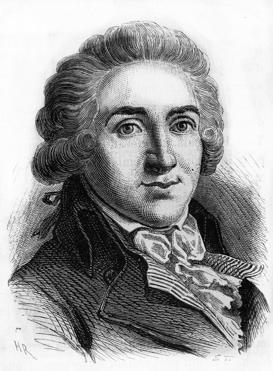 Portræt af Armand Gensonne (1758 - 1793) konventets deputeret. Stik fra slutningen af 1800-tallet. af French School