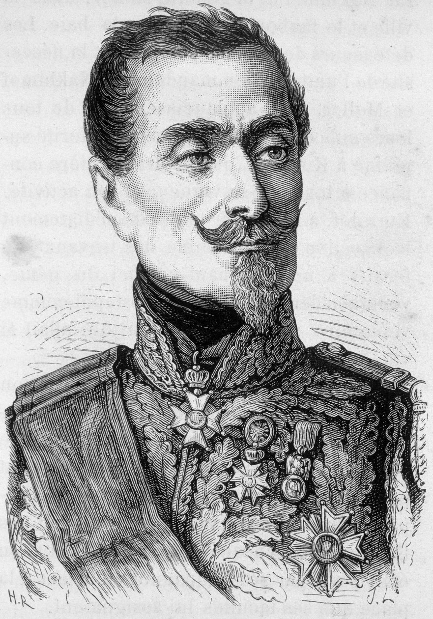 Portræt af Armand Jacques Leroy de Saint-Arnaud (Saint-Arnaud af French School