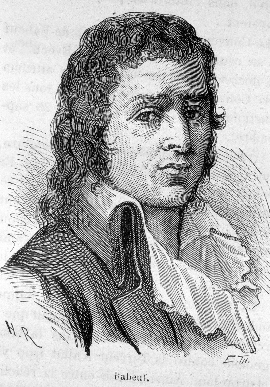 Portræt af Babeuf dit Gracchus, fransk revolutionær (1760-1797) - i "" L