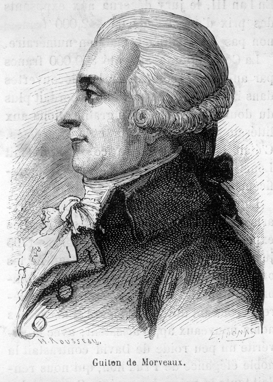 Portræt af baron Louis-Bernard Guyton-Morveau (Guiton) (1737-1816), fransk politiker, kemiker og revolutionær - i "" L