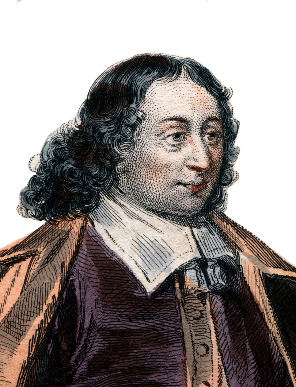 Portræt af Blaise Pascal (1623-1662), fransk matematiker og forfatter. af French School