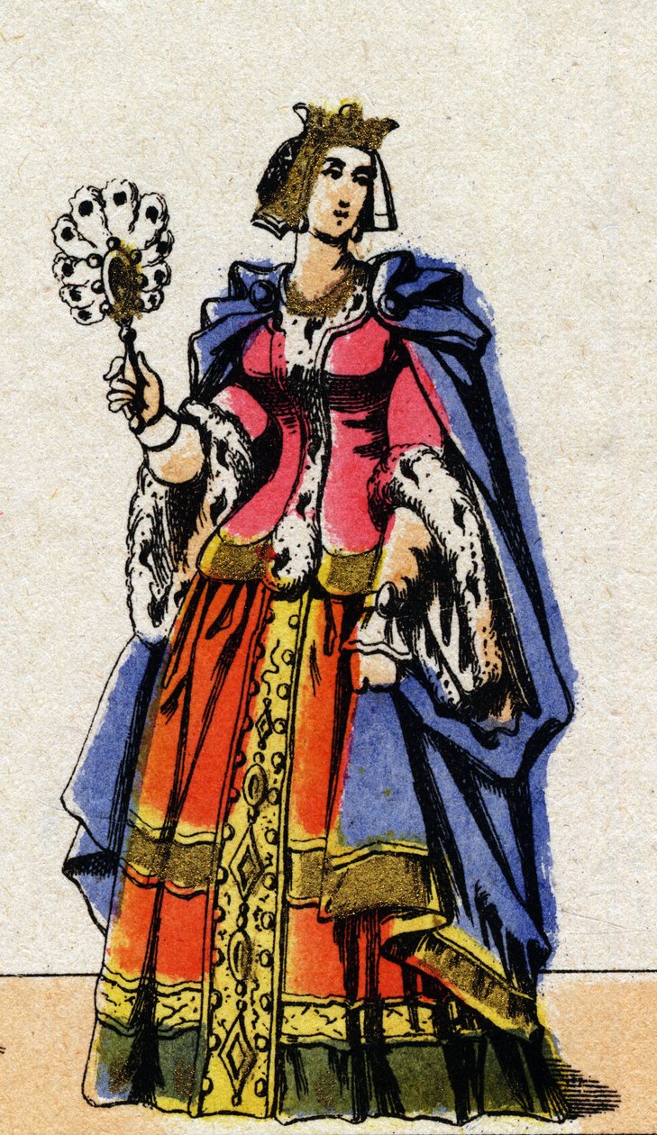 Portræt af Clovis I (v. 466 - 511), frankernes konge. af French School